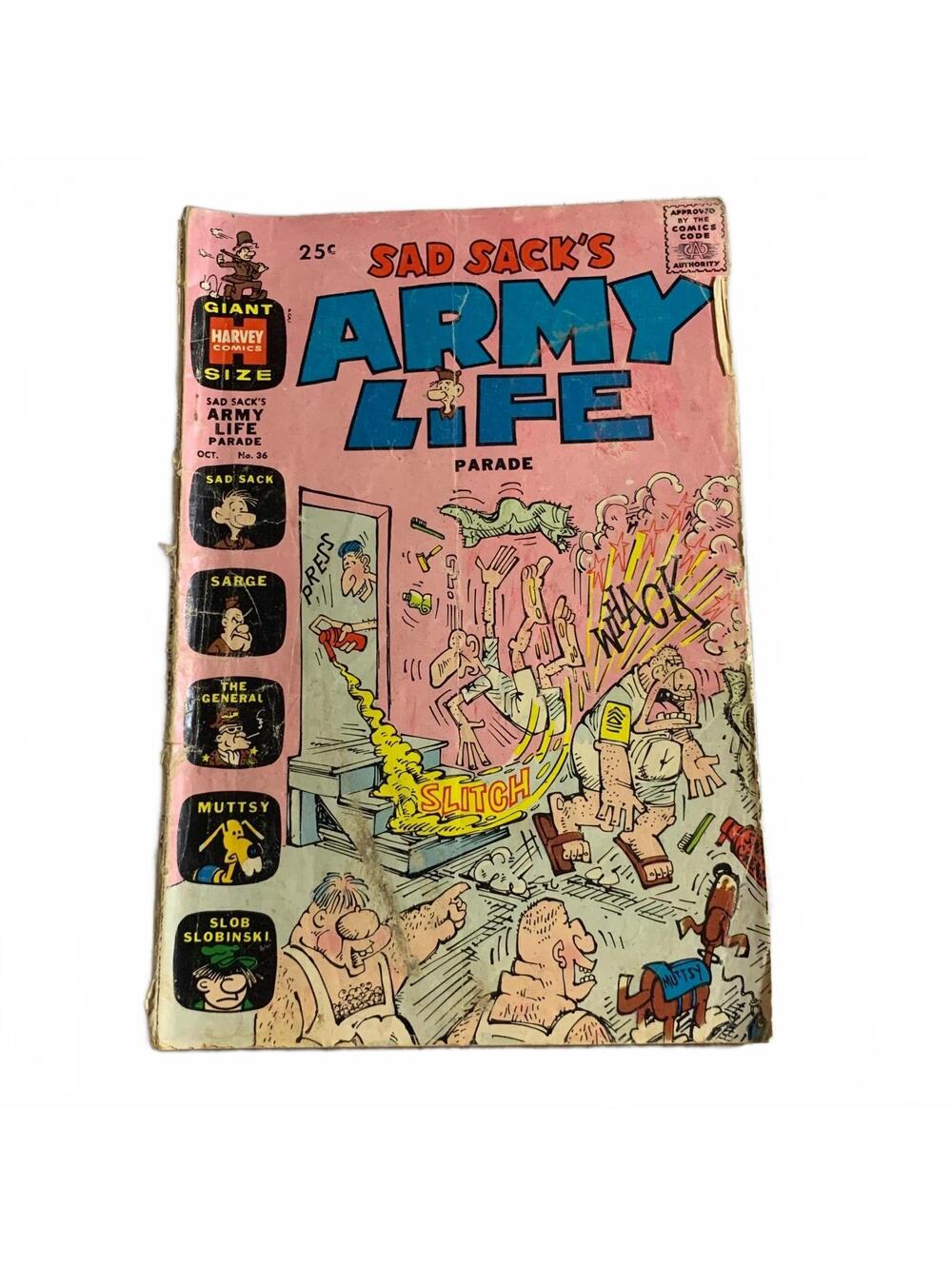 Sad Sack’s Army Life Parade #36 Oct 1971 Harvey Comics Giant Size Comic